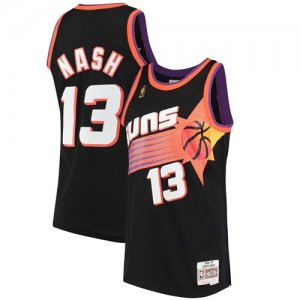 Suns #13 Steve Nash Black Hardwood Classics Jersey