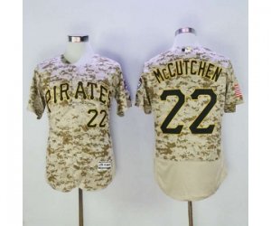 Mens Pittsburgh Pirates #22 Andrew McCutchen Majestic Camo Flexbase Authentic Collection Player Jersey