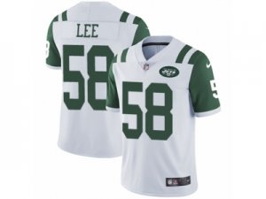 Mens Nike New York Jets #58 Darron Lee White Vapor Untouchable Limited Player NFL Jersey