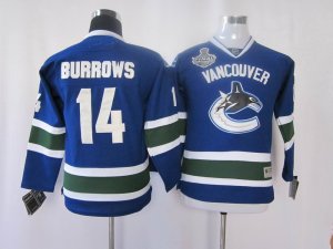 youth nhl vancouver canucks #14 burrows blue[2011 stanley cup]