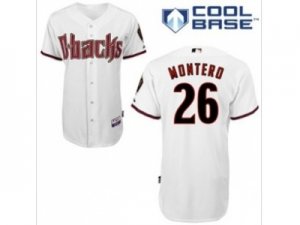 mlb jerseys arizona diamondbacks #26 miguel montero white(cool base)