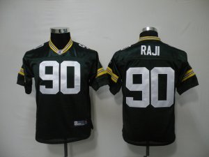 youth nfl green bay packers #90 raji green