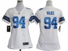 Nike women nfl indianapolis colts #94 ware white jerseys