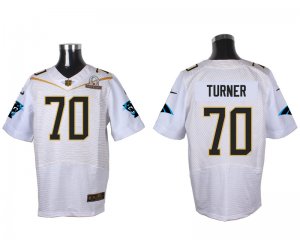 2016 PRO BOWL Nike Carolina Panthers #70 Turner white jerseys(Elite)