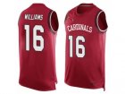 Mens Nike Arizona Cardinals #16 Chad Williams Limited Red Player Name & Number Tank Top NFL Jersey