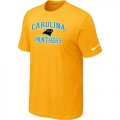 Carolina Panthers Heart & Soul Yellow T-Shirt