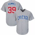 Men's Majestic Chicago Cubs #39 Jason Hammel Authentic Grey Road Cool Base MLB Jersey