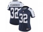 Women Nike Dallas Cowboys #32 Orlando Scandrick Vapor Untouchable Limited Navy Blue Throwback Alternate NFL Jersey