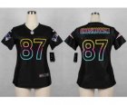 Nike women jerseys new england patriots #87 gronkowski black[nike fashion]