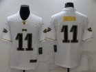 Nike Eagles #11 A. J. Brown White Gold Vapor Untouchable Limited Jersey