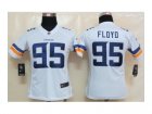 Nike women NFL Minnesota Vikings #95 Sharrif Floyd white Jerseys