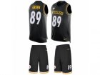 Mens Nike Pittsburgh Steelers #89 Ladarius Green Limited Black Tank Top Suit NFL Jersey