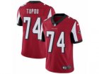 Mens Nike Atlanta Falcons #74 Tani Tupou Red Team Color Vapor Untouchable Limited Player NFL Jersey