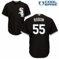 Men's Majestic Chicago White Sox #55 Carlos Rodon Replica Black Alternate Home Cool Base MLB Jersey