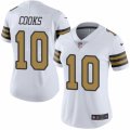 Women's Nike New Orleans Saints #10 Brandin Cooks Limited White Rush NFL Jersey