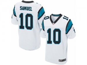 Mens Nike Carolina Panthers #10 Curtis Samuel Elite White NFL Jersey