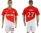 2017-18 Monaco 27 LEMAR Home Soccer Jersey