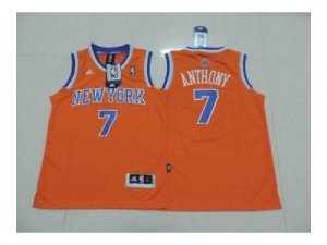 youth nba new york knicks #7 anthony orange[revolution 30 swingman]