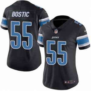 Women\'s Nike Detroit Lions #55 Jon Bostic Limited Black Rush NFL Jersey