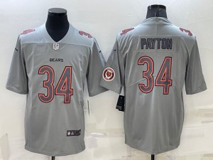 Nike Bears #34 Walter Payton Gray Atmosphere Fashion Vapor Limited Jersey