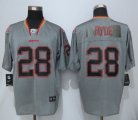 Nike San Francisco 49ers #28 Hyde Grey Jerseys(Lights Out Elite)