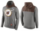 Mens San Diego Padres Nike Gray Cooperstown Collection Hybrid Pullover Hoodie