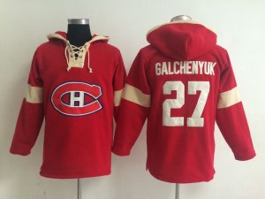 NHL montreal canadiens #27 galchenyuk red jersey[pullover hooded sweatshirt]