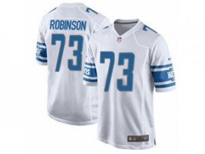Nike Detroit Lions #73 Greg Robinson Game White NFL Jersey