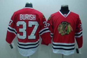 nhl chicago blackhawks #37 burish red