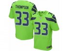 Mens Nike Seattle Seahawks #33 Tedric Thompson Elite Green Rush NFL Jersey