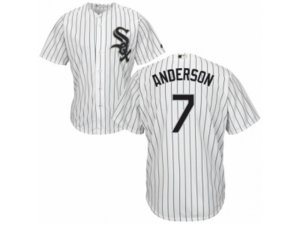 Youth Chicago White Sox #7 Tim Anderson Replica White Home Cool Base MLB Jersey