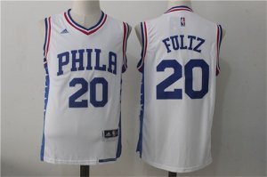 76ers #20 Markelle Fultz White Swingman Jersey