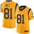 Mens Nike Los Angeles Rams #81 Torry Holt Limited Gold Rush NFL Jersey