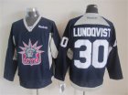NHL New York Rangers #30 Henrik Lundqvist Training dark blue jerseys