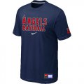 Los Angels of Anaheim D.Blue Nike Short Sleeve Practice T-Shirt