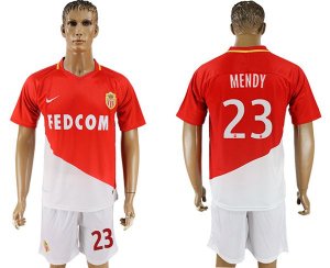 2017-18 Monaco 23 MENDY Home Soccer Jersey