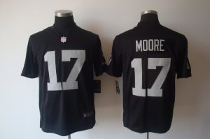 Nike NFL Oakland Raiders #17 Denarius Moore Black Game Jerseys