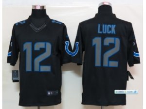 Nike NFL Indianapolis Colts #12 Andrew Luck Black Jerseys(Impact Limited)