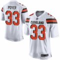 Mens Nike Cleveland Browns #33 Jordan Poyer Game White NFL Jersey