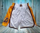 Lakers White Nike Swingman Shorts