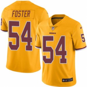 Mens Nike Washington Redskins #54 Mason Foster Limited Gold Rush NFL Jersey