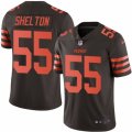 Mens Nike Cleveland Browns #55 Danny Shelton Limited Brown Rush NFL Jersey