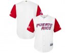 Mens Puerto Rico Baseball Blank Majestic White 2017 World Baseball Classic Team Jersey
