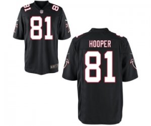 Men\'s Nike Atlanta Falcons #81 Austin Hooper Game Black Alternate NFL Jersey