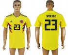 Colombia 23 SANCHEZ Home 2018 FIFA World Cup Thailand Soccer Jersey