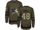 Adidas San Jose Sharks #48 Tomas Hertl Green Salute to Service Stitched NHL Jersey