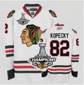 nhl jerseys chicago blackhawks #82 kopecky white[2013 Stanley cup champions]