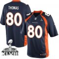 Nike Denver Broncos #80 Julius Thomas Navy Blue Alternate Super Bowl XLVIII NFL Limited Jersey
