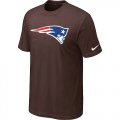 New England Patriots Sideline Legend Authentic Logo T-Shirt Brown