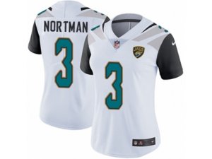 Women Nike Jacksonville Jaguars #3 Brad Nortman White Vapor Untouchable Limited Player NFL Jersey